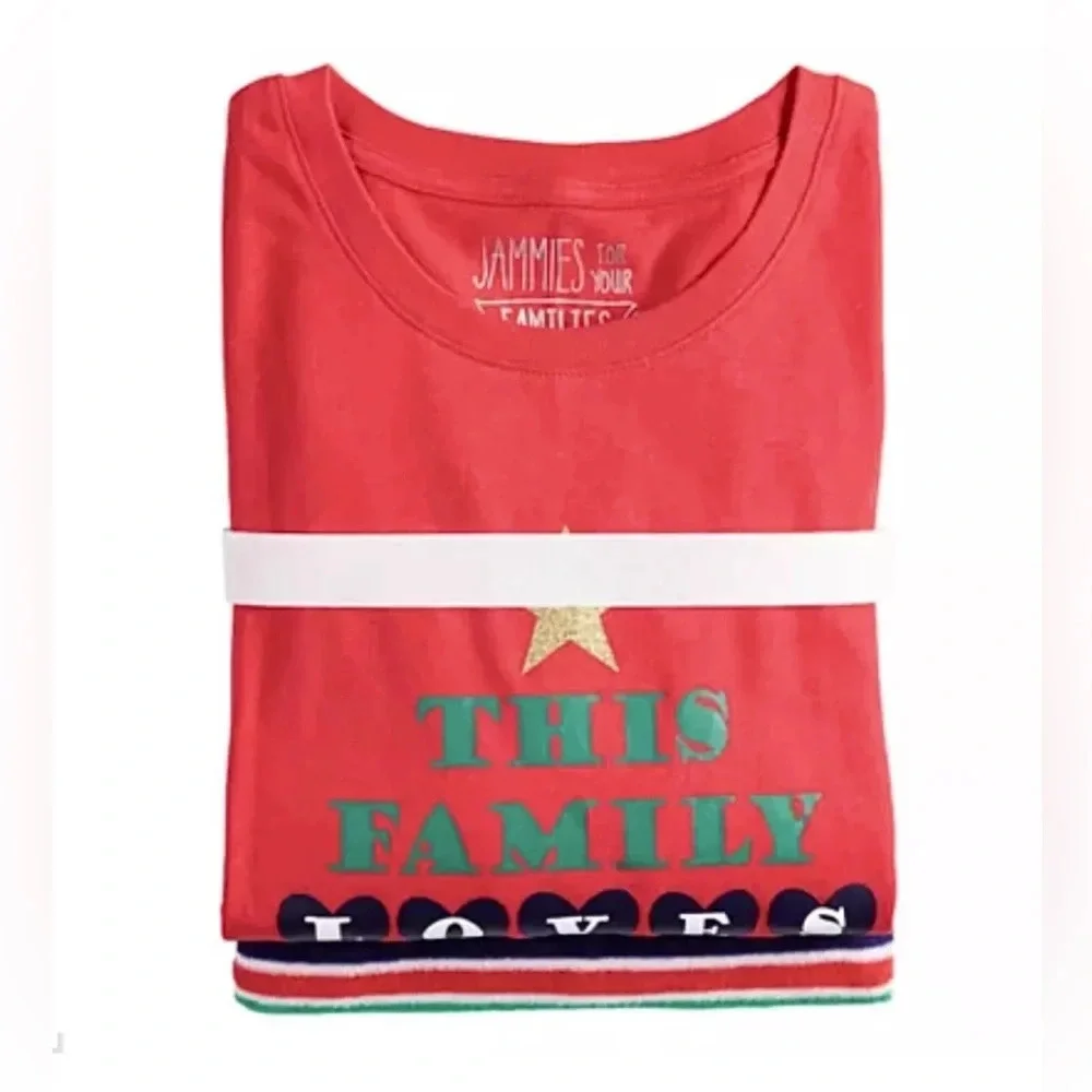 NWT Jammies For Your Families 2-Piece Holiday Pajama Set
